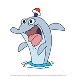 How to Draw Crazy Dolphin from Zig & Sharko
