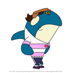 How to Draw Female Orcas from Zig & Sharko
