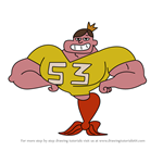 How to Draw Muscle Man from Zig & Sharko