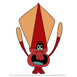 How to Draw Squid from Zig & Sharko