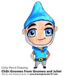 How to Draw Chibi Gnomeo From Gnomeo and Juliet