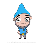 How to Draw Chibi Gnomeo From Gnomeo and Juliet