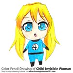 How to Draw Chibi Invisible Woman