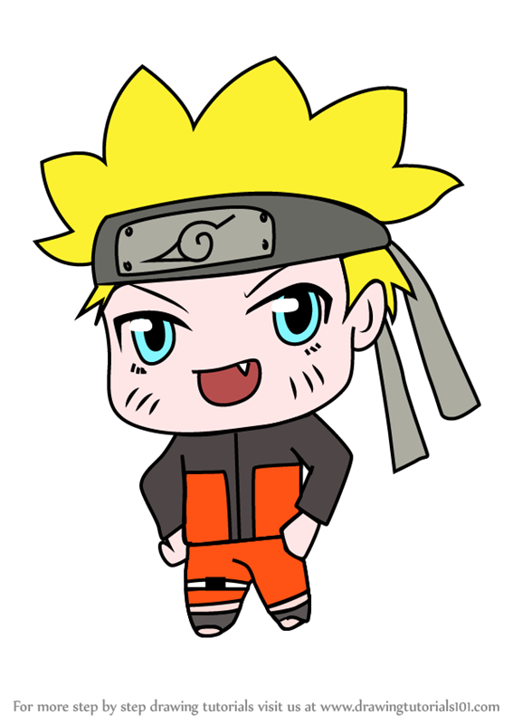 How To Draw Chibi Naruto Uzumaki Chibi Characters Step By Step 