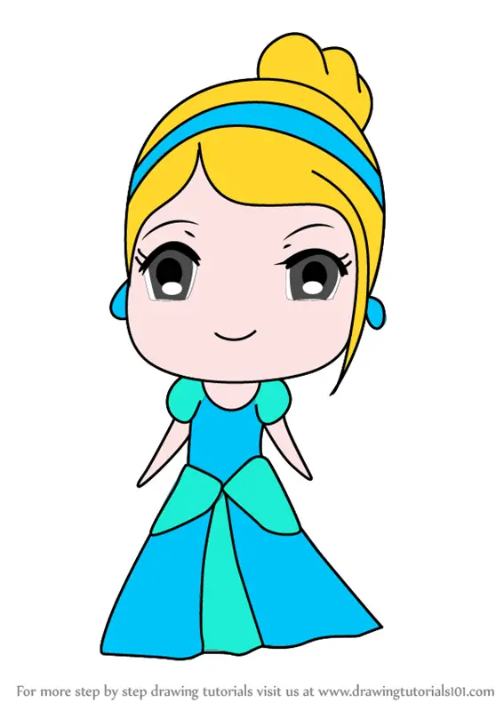 Cute little princess Cinderella set Coloring book page for kids By Lucia_  Fox | TheHungryJPEG