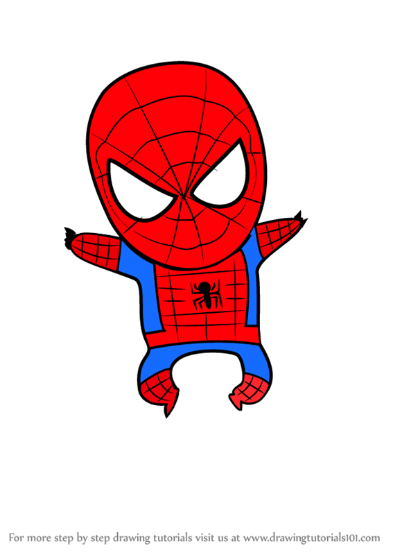 spiderman drawing easy