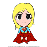 How to Draw Chibi Supergirl