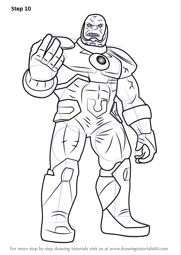 Learn How to Draw New 52 Darkseid (DC Comics) Step by Step : Drawing