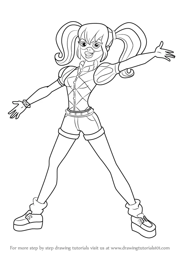 Learn How to Draw Harley Quinn from DC Super Hero Girls (DC Super Hero