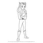 How to Draw Hawkgirl from DC Super Hero Girls