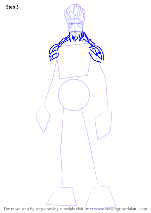 Learn How to Draw Groot Marvel Comics Step by Step 