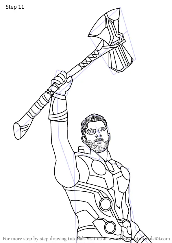 Stormbreaker Thors new tool from Infinity War Cc is always appreciated   rdrawing