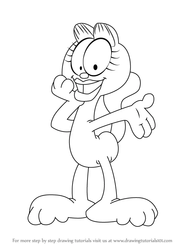 garfield and arlene coloring pages - photo #9