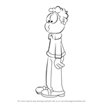 How to Draw Jon Arbuckle from Garfield