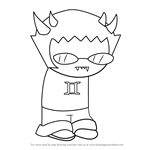 How to Draw Sollux Captor from Homestuck