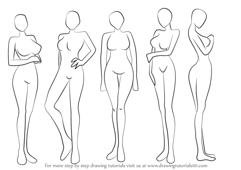 How to Draw Anime Girl Body Step by Step Tutorial  AnimeOutline