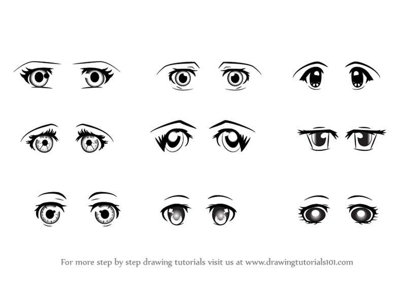 Anime Eye Drawing Tutorial  JeyRam Spiritual Art