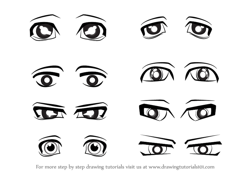 How to Draw Anime Eyes Step by Step  Crafty Morning