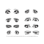 How to Draw Anime Eyes - Male