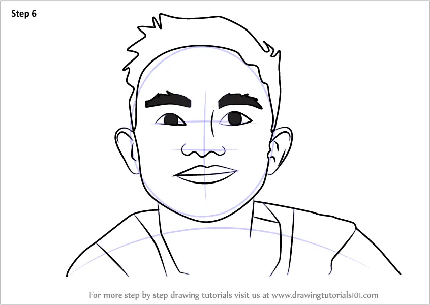 Learn How to Draw a Boy Face (Face) Step by Step : Drawing ...