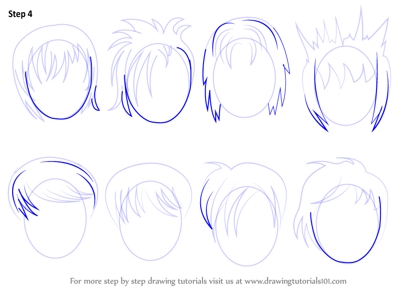 Premium Vector  Hair style head style for anime icon portrait contour  vector illustration black lines isolated