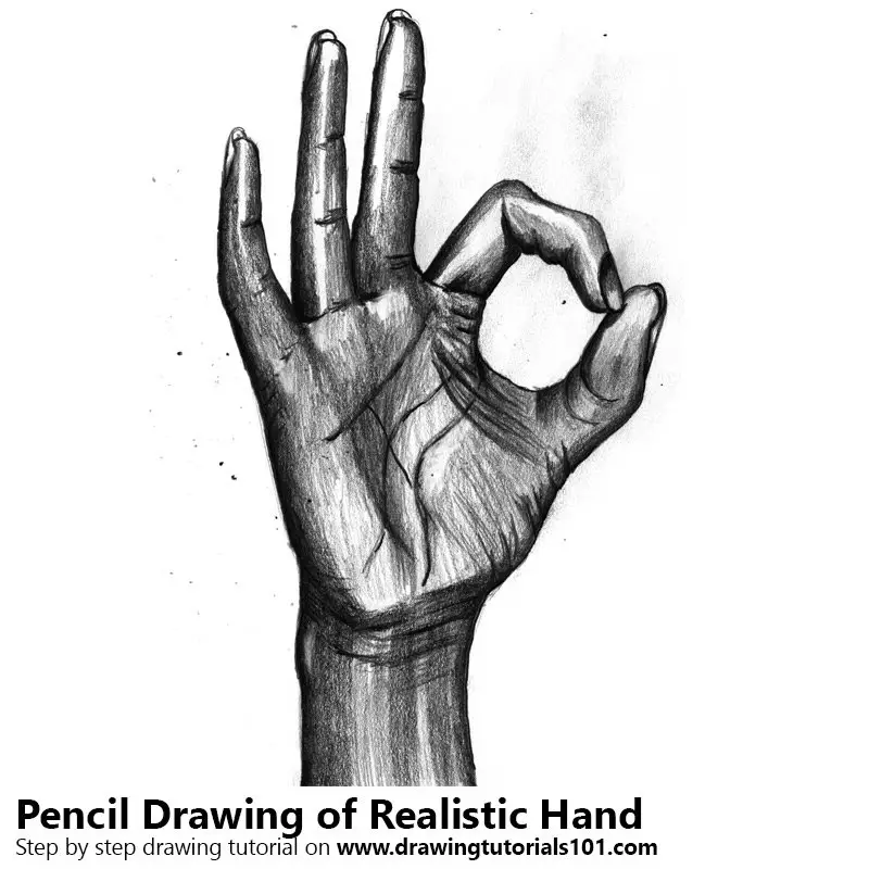Realistic Hand Pencil Drawing How to Sketch Realistic