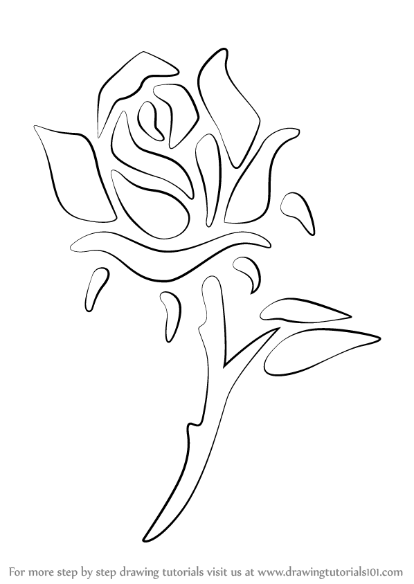 Premium Vector  Black rose flower tattoo logo