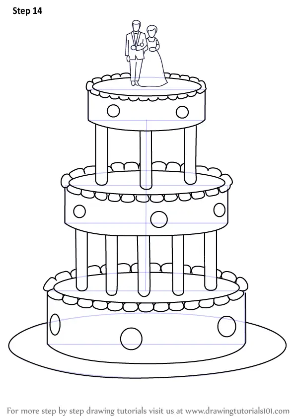 How To Draw A Birthday Cake Step By Step Birthday Cake
