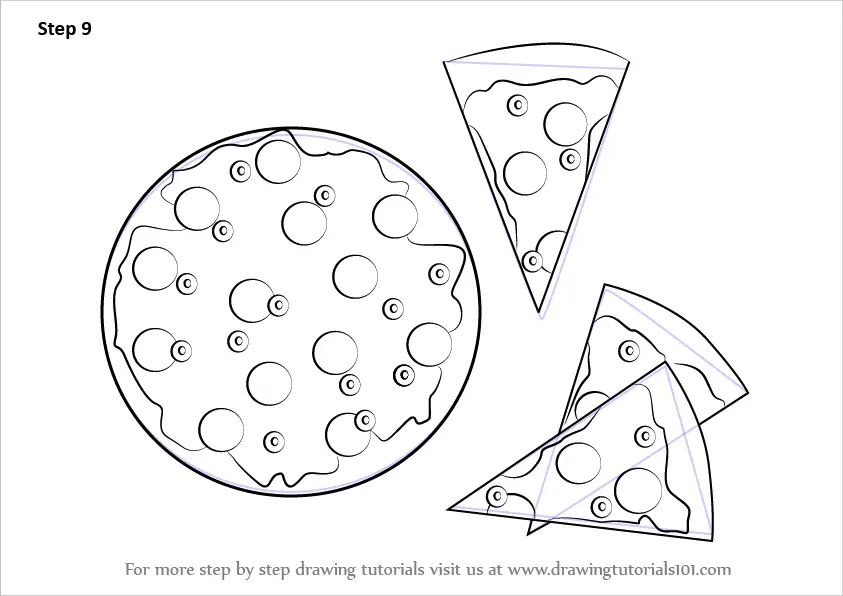 A Pizza Place With A Huge Sign And Logo. A Pizza Drawing by Ward Sutton -  Fine Art America