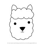 How to Draw an Alpaca Face for Kids