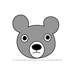 How to Draw a Black Bear Face for Kids