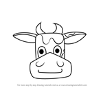 How to Draw a Cow Face for Kids
