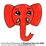 How to Draw an Elephant Face for Kids