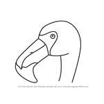 How to Draw a Flamingo Face for Kids