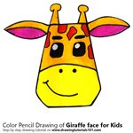 How to Draw a Giraffe Face for Kids