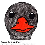 How to Draw a Goose Face for Kids