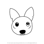 How to Draw a Jackal Face for Kids
