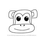 How to Draw a Monkey Face for Kids