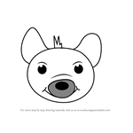 How to Draw a Striped Hyena Face for Kids