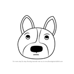How to Draw a Welsh Corgi Dog Face for Kids