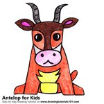How to Draw an Antelope for Kids