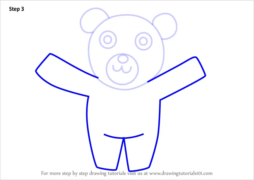 Learn How to Draw a Bear for Kids (Animals for Kids) Step by Step