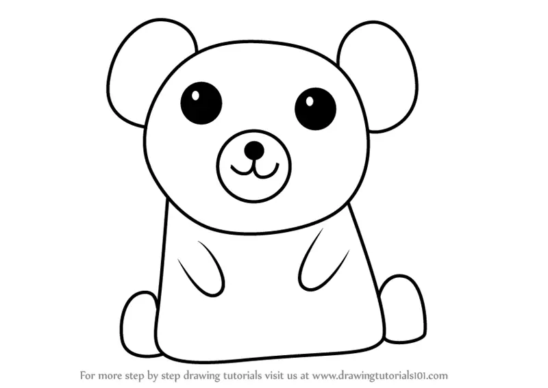 How to Draw Teddy Bear easy. Drawing, Painting and Coloring for Kids,  Toddlers. - YouTube