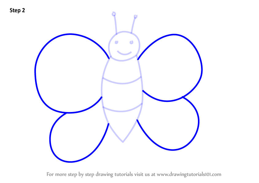 Featured image of post How To Draw A Butterfly Step By Step For Kids