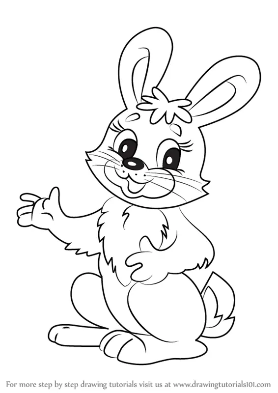 Line Drawing Bunny Rabbit At Getdrawings  Bunny Drawing PNG Image   Transparent PNG Free Download on SeekPNG
