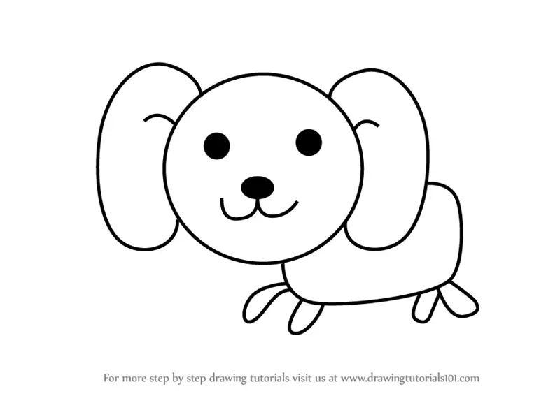 Outline simple dog drawing Stock Vector Image & Art - Alamy-saigonsouth.com.vn