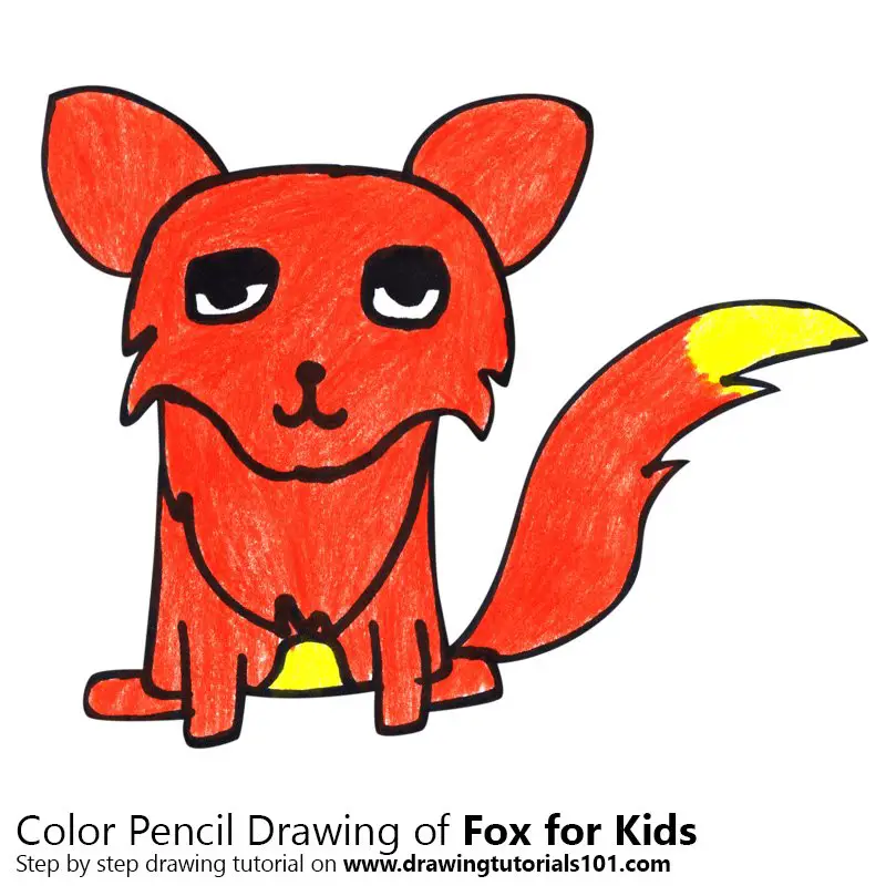 Easy How to Draw a Fox Face Tutorial and Fox Face Coloring Page | Kids art  projects, Fox face, Art drawings for kids