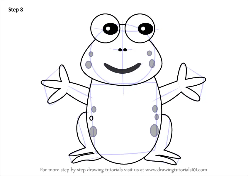 Learn How to Draw a Frog for Kids (Animals for Kids) Step by Step : Drawing  Tutorials
