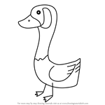 How to Draw a Goose for Kids
