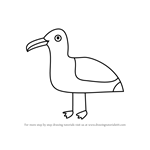 How to Draw a Gull for Kids